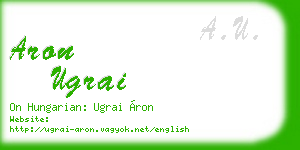 aron ugrai business card